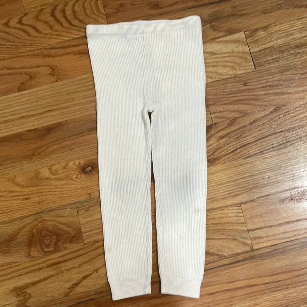 GAP 2 pack Toddler Rib Sweater Leggings black  Ivory  Toddler 2-3